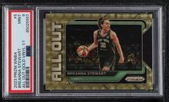 Breanna Stewart [Gold Vinyl] #5 Basketball Cards 2023 Panini Prizm WNBA All Out Prices