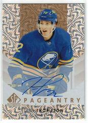 Tage Thompson [Autograph] #P-23 Hockey Cards 2022 SP Authentic Pageantry Prices