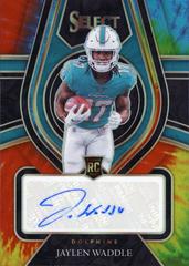Jaylen Waddle [Tie Dye] #RS-JWA Football Cards 2021 Panini Select Rookie Signatures Prices