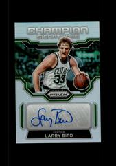 Larry Bird [Silver] #CHS-LBI Basketball Cards 2022 Panini Prizm Champion Signatures Prices