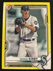 George Kirby [Yellow] Baseball Cards 2021 Bowman Paper Prospects Prices