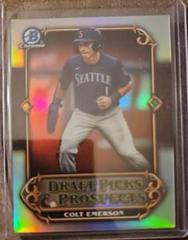 Colt Emerson [Refractor] Baseball Cards 2023 Bowman Draft Picks & Prospects Prices