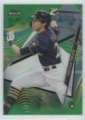 Christian Yelich [Green Refractor] #100 Baseball Cards 2020 Topps Finest Prices