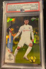 Houssem Aouar [Yellow] #52 Soccer Cards 2019 Topps Chrome UEFA Champions League Sapphire Prices
