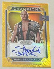 Stone Cold Steve Austin [Gold Prizm] Wrestling Cards 2022 Panini Prizm WWE Champion Signatures Prices