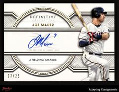 Joe Mauer #LAC-JMA Baseball Cards 2022 Topps Definitive Legendary Autograph Collection Prices