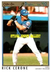 Rick Cerone Baseball Cards 1992 O Pee Chee Premier Prices
