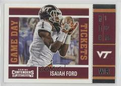 Isaiah Ford #14 Football Cards 2017 Panini Contenders Draft Picks Game Day Prices
