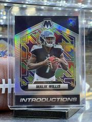 Malik Willis [Silver] #I-3 Football Cards 2022 Panini Mosaic Introductions Prices
