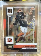 Ja'Marr Chase [Orange] Football Cards 2022 Panini Clearly Donruss Prices