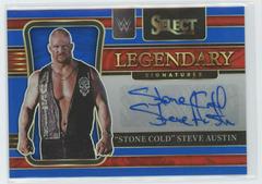 Stone Cold Steve Austin [Blue Prizm] #LS-SCA Wrestling Cards 2022 Panini Select WWE Legendary Signatures Prices