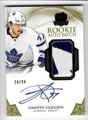 Timothy Liljegren [Gold Autograph Patch] Hockey Cards 2020 Upper Deck The Cup Prices