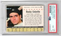 Rocky Colavito [Perforated] #36 Baseball Cards 1961 Post Cereal Prices