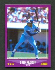 Fred McGriff Baseball Cards 1988 Score Glossy Prices
