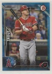 Mike Trout [Blue] #1 Baseball Cards 2016 Bowman Prices