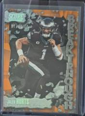 Jalen Hurts [First Down] #8 Football Cards 2023 Panini Score Breakthrough Prices