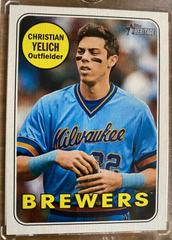 Christian Yelich [Throwback] #720 Baseball Cards 2018 Topps Heritage Prices