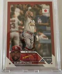 Albert Pujols [Red] #40 Baseball Cards 2023 Topps Japan Edition Prices