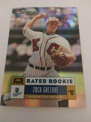 Zack Greinke [Career Stat Line] #38 Baseball Cards 2005 Donruss Prices