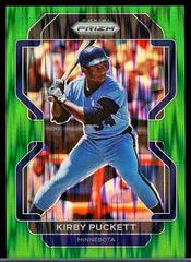 Kirby Puckett [Forest Green Flash Prizm] Baseball Cards 2021 Panini Prizm Prices