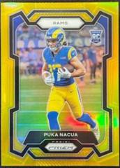 Puka Nacua [Gold] #357 Football Cards 2023 Panini Prizm Prices