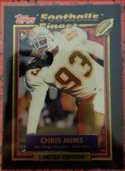 Chris Mims #39 Football Cards 1992 Topps Finest Prices