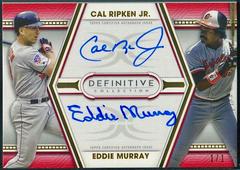 Eddie Murray, Cal Ripken Jr. Baseball Cards 2022 Topps Definitive Dual Autograph Collection Prices