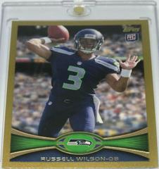 Russell Wilson [Gold] #165 Football Cards 2012 Topps Prices