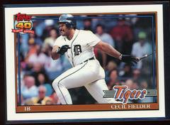 Cecil Fielder Baseball Cards 1991 Topps Tiffany Prices