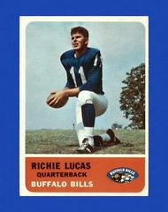 Richie Lucas Football Cards 1962 Fleer Prices