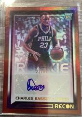 Charles Bassey [Red] Basketball Cards 2021 Panini Recon Rookie Signatures Prices