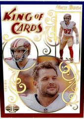 Nick Bosa [Red Blue] #11 Football Cards 2023 Panini Illusions King of Cards Prices