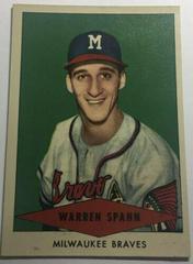 Warren Spahn Baseball Cards 1954 Red Heart Prices