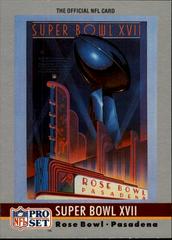 Super Bowl XVII Football Cards 1990 Pro Set Theme Art Prices