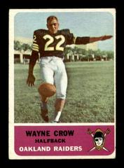 Wayne Crow #73 Football Cards 1962 Fleer Prices