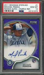 Michael Pineda [Purple Refractor] #1 Baseball Cards 2011 Bowman Sterling Rookie Autographs Prices