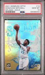 Donovan Mitchell [Gold] #14 Basketball Cards 2021 Panini Donruss Optic Splash Prices
