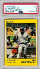 Ken Griffey Jr. #106 Baseball Cards 1990 Star Platinum Edition Prices