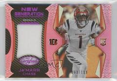 Ja'Marr Chase [Pink] #NG-7 Football Cards 2021 Panini Certified New Generation Jerseys Mirror Prices