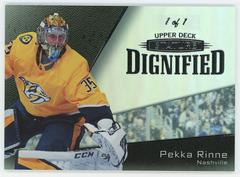 Pekka Rinne [Black] Hockey Cards 2022 Upper Deck Stature Dignified Prices