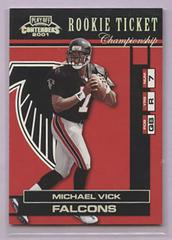 Michael Vick [Championship Ticket] #157 Football Cards 2001 Playoff Contenders Prices