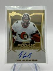 Filip Gustavsson [Gold] Hockey Cards 2021 SPx Rookie Signatures Prices