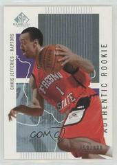 Chris Jefferies #122 Basketball Cards 2002 SP Game Used Prices