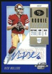 Nick Mullens [Autograph Blue] #146 Football Cards 2018 Panini Contenders Optic Prices
