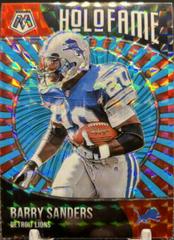 Barry Sanders [Blue Fluorescent] Football Cards 2021 Panini Mosaic HoloFame Prices