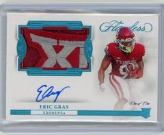 Eric Gray [Horizontal Patch Autograph Platinum] #141 Football Cards 2023 Panini Flawless Collegiate Prices