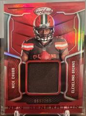 Nick Chubb [Red] #14 Football Cards 2018 Panini Certified New Generation Jerseys Mirror Prices