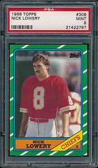 Nick Lowery Football Cards 1986 Topps Prices