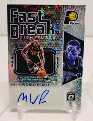 Metta World Peace Basketball Cards 2021 Panini Prizm Fast Break Autographs Prices