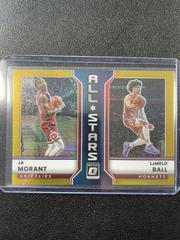 Ja Morant, LaMelo Ball [Gold] #3 Basketball Cards 2022 Panini Donruss Optic All Stars Prices